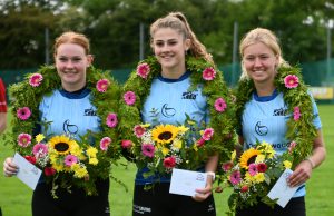 De winnaars van de juniorencompetitie in Huizum