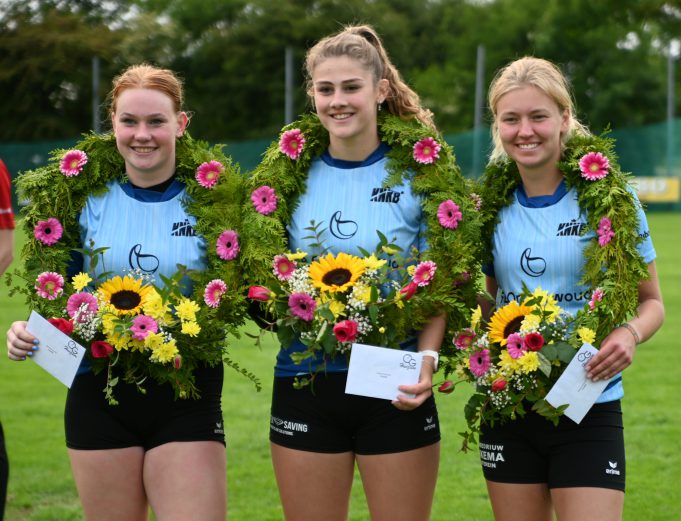 De winnaars van de juniorencompetitie in Huizum