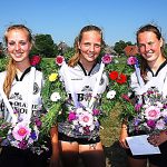 TZUM 26 MEI 2018 dames eerste klasse d.e.l. vlnr Everdyna de Haan, Lotte Delgrosso en Jannica van der Ploeg