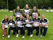 Partuur Dido Iedema pakt de krans bij de meisjes B in Arum