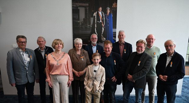 Vier kaatsvrijwilligers kregen vandaag een lintje