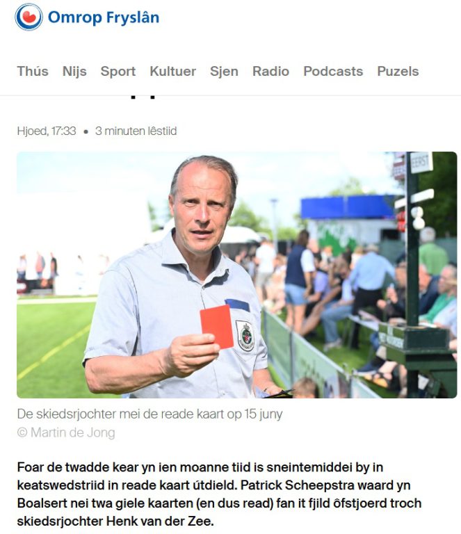 henk van der zee - kaatsnieuws.com